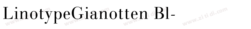 LinotypeGianotten Bl字体转换